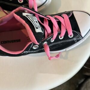 🌞 CONVERSE ALL STAR skater shoes in pink and black
